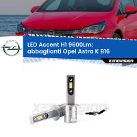 Abbaglianti LED H1 9600Lm per Opel Astra K B16 2015-2020