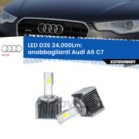 Anabbaglianti LED D3S per Audi A6 C7 2010 - 2014 24,000Lumen Canbus