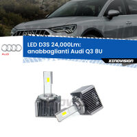 Anabbaglianti LED D3S per Audi Q3 8U 2011 - 2014 24,000Lumen Canbus