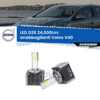 Anabbaglianti LED D3S per Volvo V40  2012 - 2015 24,000Lumen Canbus