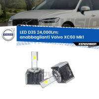 Anabbaglianti LED D3S per Volvo XC60 Mk1 2014 - 2016 24,000Lumen Canbus