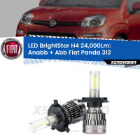 Anabbaglianti LED H4 24,000Lm per Fiat Panda 312 2012 in poi