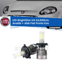 Anabbaglianti LED H4 24,000Lm per Fiat Punto Evo  2009 - 2015