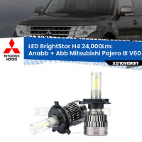 Anabbaglianti LED H4 24,000Lm per Mitsubishi Pajero III V60 2000 - 2007