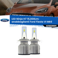 Anabbaglianti LED H7 15,000Lm per Ford Fiesta VI Mk6 2013 - 2017