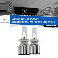 Anabbaglianti LED H7 15,000Lm per Mercedes Vito W639 2003 - 2012