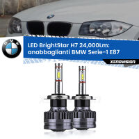 Anabbaglianti LED H7 24,000Lm per BMW Serie-1 E87 2003 - 2012