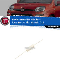 Fiat Panda 312 2012 in poi: Resistenza Spegnispia 5W Economica per Luce Targa  (1 Pz)