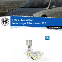 Luce Targa LED per Alfa romeo 156  1997 - 2005: W5W X-Tee