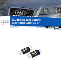 Luce Targa LED per Audi A3 8P 2003 - 2012: BlackForce C5W 36mm
