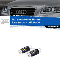 Luce Targa LED per Audi A6 C6 2004 - 2011: BlackForce C5W 36mm