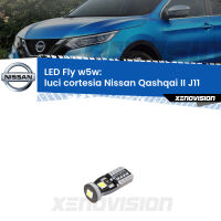Luci Cortesia LED Nissan Qashqai II J11 2014 in poi: W5W Fly