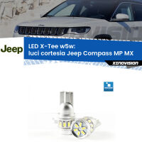Luci Cortesia LED per Jeep Compass MP MX 2017 in poi: W5W X-Tee