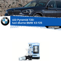 Luci diurne LED BMW X3 F25 2010 - 2016: T20 Pyramid