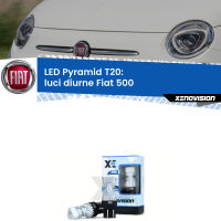 Luci diurne LED Fiat 500  2015 - 2022: T20 Pyramid
