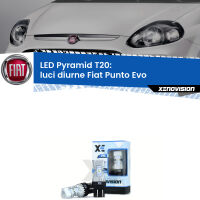 Luci diurne LED Fiat Punto Evo  2009 - 2015: T20 Pyramid