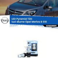 Luci diurne LED Opel Meriva B S10 2010 - 2017: T20 Pyramid