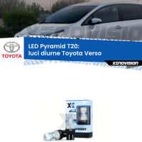 Luci diurne LED Toyota Verso  2012 - 2018: T20 Pyramid