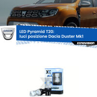 Luci posizione LED Dacia Duster Mk1 con luci diurne: T20 Pyramid