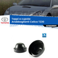 Tappi a cupola per Anabbaglianti H7 Toyota Celica T230 1999 - 2005 (Coppia)