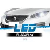 0 Peugeot 308 LED Headlights Low Beams Peugeot 308 LED Headlights Low Beams