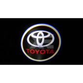 2 Kit Placche Led Sottoporta Proiettore Logo Toyota - Prius Land Cruiser Camry Kit Placche Led Sottoporta Proiettore Logo Toyota - Prius Land Cruiser Camry
