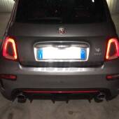 4 LED License Plate Kit Abarth 500 / 595 / 695 LED License Plate Kit Fiat 500 500C 595 Abarth Multipla Marea