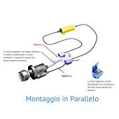 1 Abarth 500 / 595 / 695 License Plate Light 5W Professional Load Resistors (Pair) 5W Professional Load Resistors Kit (Pair)