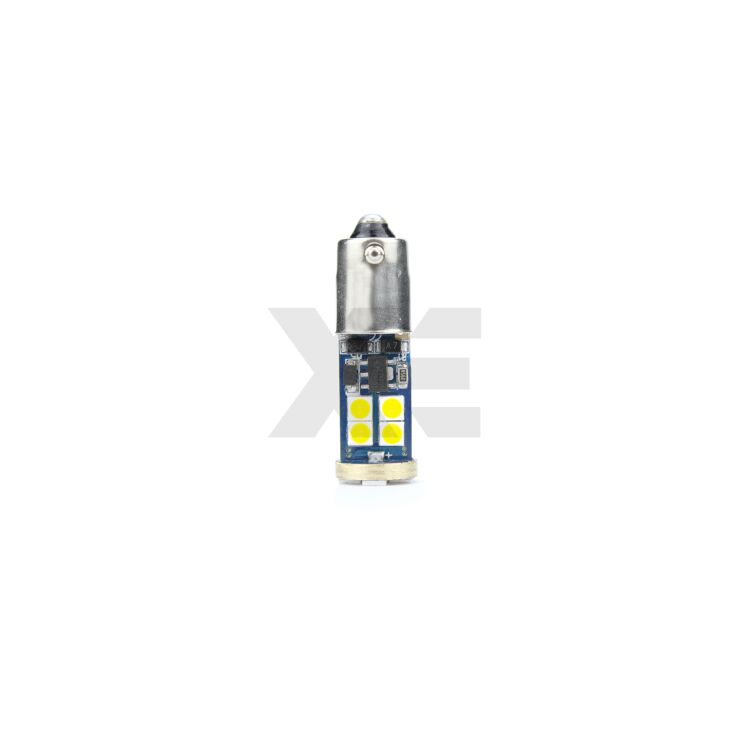 1 BA9S BAX9S H6W LED XE Gold per Luci Cortesia Bianco Caldo 4500k LED Baionetta 10mm per un abitacolo a Luce Calda, Potente, Elegante.