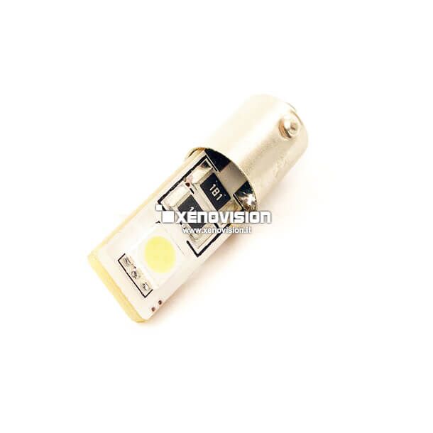 0 BAX9S (H6W) LED Canbus Sideshine with 2Ultra Led chips Lunar White <p><strong>60Lumen + Canbus</strong> - Doppia illuminazione su entrambe le facce, con 2 Led ad altissima luminosità. Innesto BAX9S H6W. Perfetta come luce posizione.</p>