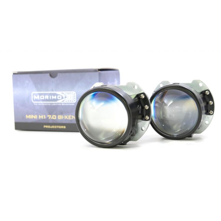 1 Bi-Xenon: Morimoto Mini H1 7.0 HID Projectors <p>Genuine set of legendary Morimoto Mini H1 7.0 Lens Projectors. Worldwide shipping.</p>