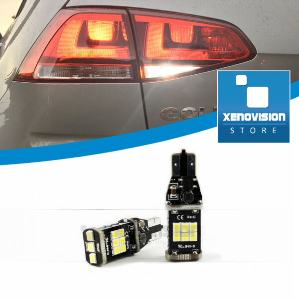 0 Golf VII: Kit LED Retromarcia T15 800Lumen Plug&Play - Coppia <p>Illumina a giorno in Retromarcia con un Kit Specifico per Golf VII Plug&Play da installare in 4 minuti. Sul serio!</p>