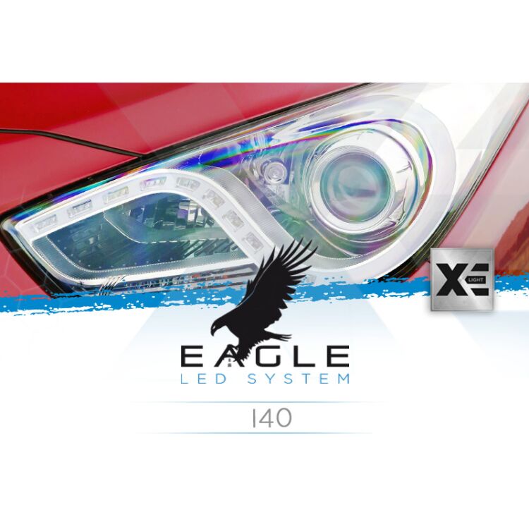 0 I40: Custom Built XE Eagle LED System - OEM Shape <p>Forget bulb adaptors: this Eagle Kit is custom made to fit your I40 as it was an OEM part.</p>