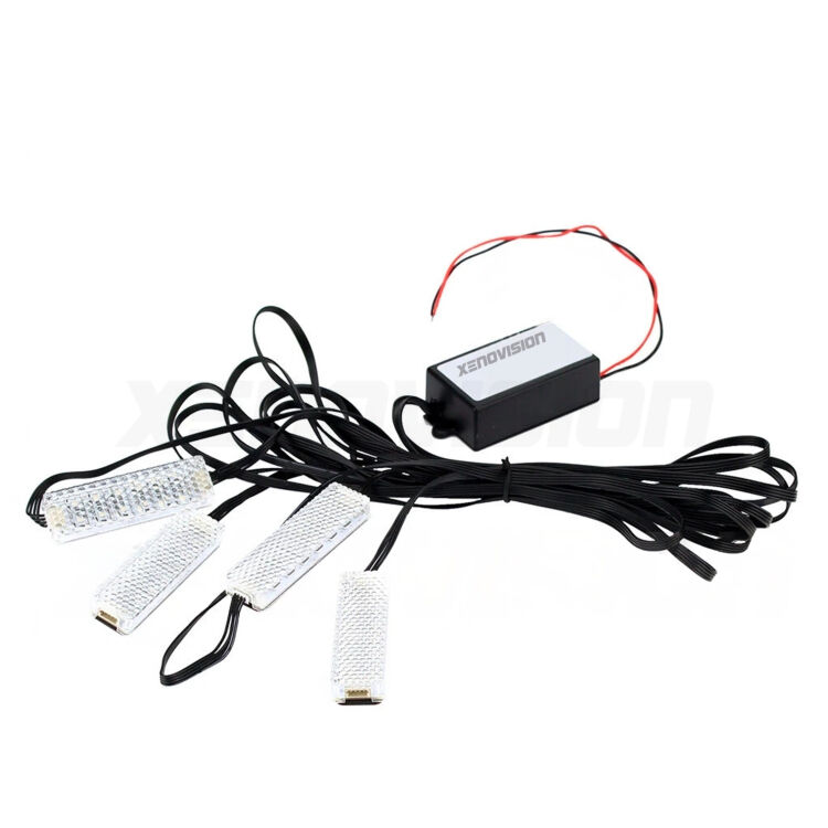 0 LED Footwell Kit 4 RGB Color Changing Plates - Bluetooth Your entire cockpit light up if the same color of your dashboard lights. 3 automatic intensities. Fully Plug&Play.