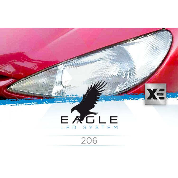 <p>Il Kit XE Light modello Eagle LED System studiato da Xenovision.it per la tua Peugeot 206 1998 in poi (H4)&nbsp;</p>