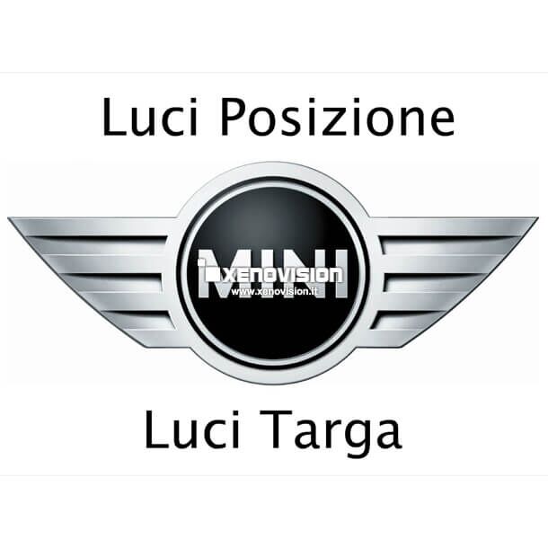 0 Kit Luci Posizione e Luci Targa per qualsiasi Mini - Bianco Lunare 6000k Kit Led Plug & Play e zero spie specifico per qualunque Mini: dal modello vecchio al nuovo, questo kit è compatibile con qualsiasi Mini. (A parte il primissimo modello e la Mini Countryman)<br />Colore Bianco Lunare (6000k) - Altissima Qualità Garantita Xenovision Italia 