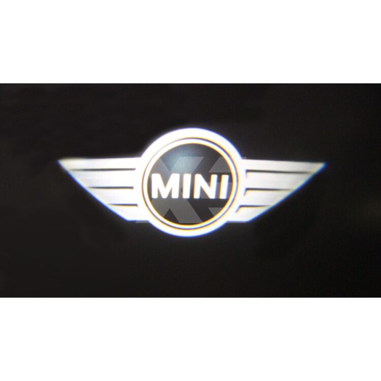 2 Kit Placche Led Sottoporta Proiettore Logo Mini - R50 R52 R53 R55 R56 R57 <p>Kit Placche Led Sottoporta/Pozzanghera con proiettore logo <strong>MINI.</strong></p>