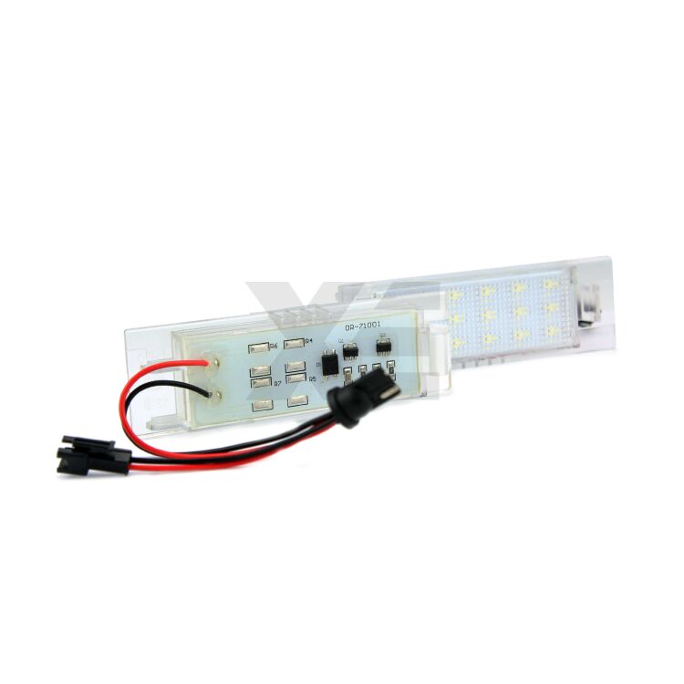 1 Kit Plafoniere LED Targa Ford Ka E Opel <p>Le originali Xenovision - Qualità Massima sul mercato. Per Ford Ka e Opel Corsa, etc.</p>