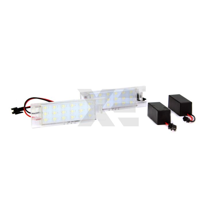 2 Kit Plafoniere LED Targa Ford Ka E Opel <p>Le originali Xenovision - Qualità Massima sul mercato. Per Ford Ka e Opel Corsa, etc.</p>
