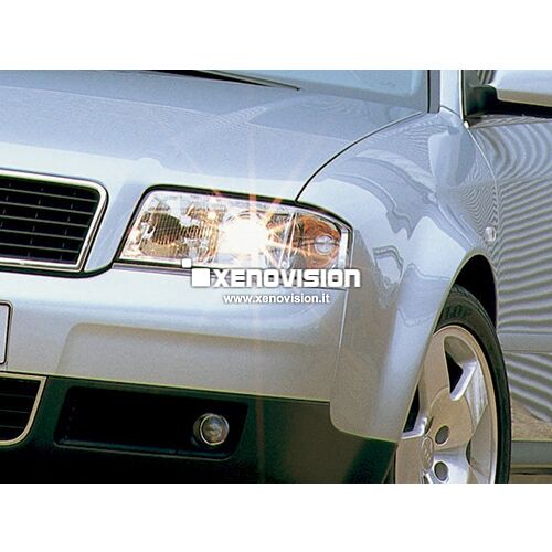 1 Kit Xenon Audi A6 - 1997 a 2001 - Xenon 55W e Posizione - 6000k <p>Kit Xenon 55W specifico per il faro della Audi A6 e Luci Posizione a Led in tinta. Plug&Play zero spie, contiene tutto l'occorrente. Luce Bianco Lunare 6000k.</p>
<p> </p>