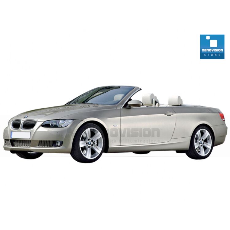 0 Kit Xenon BMW Serie 3 E93 - 2005 al 2013 - Xenon 35W - 6100k Kit Xenon 35W specifico per il faro della BMW E93 dal 2005 al 2013. Plug&Play zero spie, contiene tutto l'occorrente. Luce Bianco Lunare 6100k.
