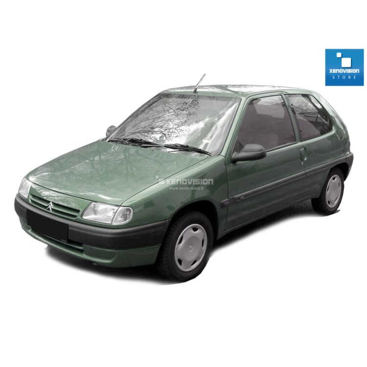 0 Kit Xenon Citroen Saxo - 1996 a 2004 - Bixenon 35W e Led - 6000k <p>Kit Bixenon 6000k bianco lunare e Luci posizione a Led in tinta per Citroen Saxo. </p>