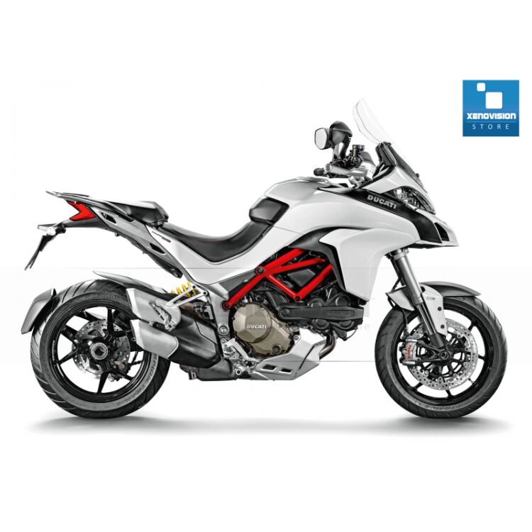 0 Kit Xenon Ducati Multistrada - 2010 in poi - Xenon 35W - 6000k Kit Xenon 35W specifico per il faro della Ducati Multistrada dal 2010 in poi. Plug&Play zero spie, contiene tutto l'occorrente. Luce Bianco Lunare 6000k.