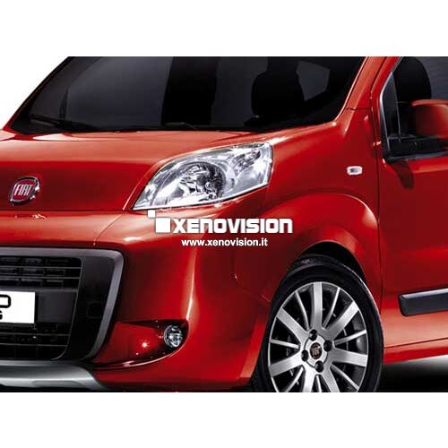1 Kit Xenon Fiat Qubo - 2008 in poi - BiXenon 35W e Luci Posizione - 6000k <p>Kit BiXenon 35W specifico per il faro della Fiat Qubo e Luci Posizione Led in tinta. Plug&Play zero spie, contiene tutto l'occorrente. Luce Bianco Lunare 6000k.</p>