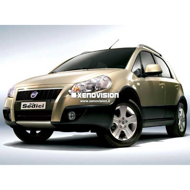 0 Kit Xenon Fiat Sedici - 2006 in poi - BiXenon 35W e Luci Posizione - 6000k <p>Kit BiXenon 35W specifico per il faro della Fiat Sedici e Luci Posizione Led in tinta. Plug&Play zero spie, contiene tutto l'occorrente. Luce Bianco Lunare 6000k.</p>