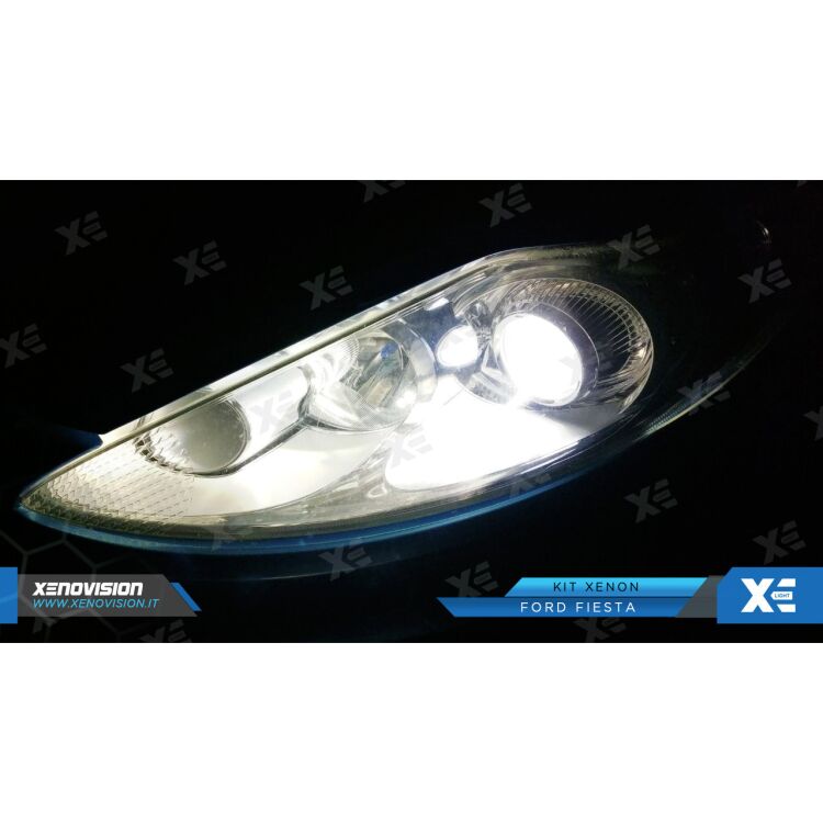 1 Kit Xenon Ford Fiesta - da 2008 a 2012 - Lenticolare - Xenon 35W e Led Posizione - 5000k <p>Kit Xenon 35W e Luci Posizione a Led in tinta, pacchetto specifico per Ford Fiesta. Plug&Play, contiene tutto l'occorrente. Luce Bianco Solare 5000k </p>