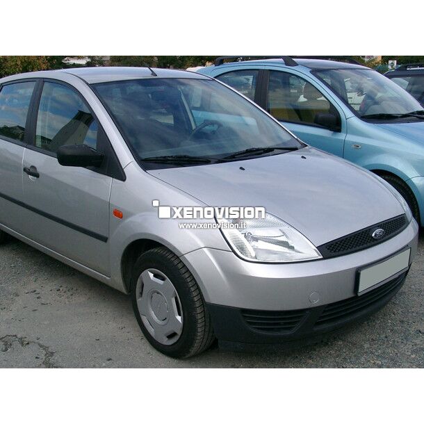0 Kit Xenon Ford Fiesta fino al 2008 - BiXenon 35W e Led Posizione - 6000k <p>Kit Xenon 35W e Luci Posizione a Led in tinta, pacchetto specifico per Ford Fiesta. Plug&Play, contiene tutto l'occorrente. Luce Bianco Lunare 6000k </p>