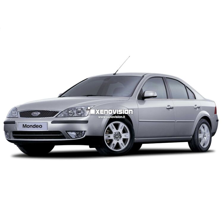0 Kit Xenon Ford Mondeo II - 2000 al 2007 - Xenon 35W e Led - 6000k <p>Kit Xenon 35W e Luci Posizione a Led in tinta, pacchetto specifico per Ford Mondeo II. Plug&Play, contiene tutto l'occorrente. Luce Bianco Lunare 6000k </p>