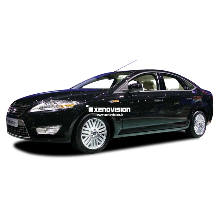 0 Kit Xenon Ford Mondeo III - 2007 al 2014 - Xenon 35W e Led - 6000k <p>Kit Xenon 35W e Luci Posizione a Led in tinta, pacchetto specifico per Ford Mondeo III. Plug&Play, contiene tutto l'occorrente. Luce Bianco Lunare 6000k </p>