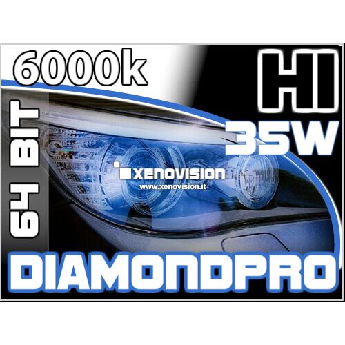 <p>Kit Xenon H1 6000k 35W DiamondPRO Xenovision ad architettura digitale 64-Bit.  Lampade xenon H1 Bianco Lunare. Ket KOREA, Qualita Garantita 2  anni </p>